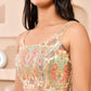 Amodini Designer Studio Kashi Banarsi Gold Sleeveless Padded Blouse