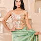 Amodini Designer Studio Kashi Banarsi Corset Style Golden Blouse