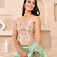 Amodini Designer Studio Kashi Banarsi Corset Style Golden Blouse