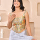 Amodini Designer Studio Kashi Banarsi Corset Style Grey Blouse