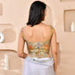 Amodini Designer Studio Kashi Banarsi Corset Style Grey Blouse
