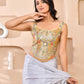 Amodini Designer Studio Kashi Banarsi Corset Style Grey Blouse