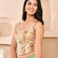 Amodini Designer Studio Kashi Banarsi Corset Style White Blouse
