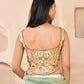 Amodini Designer Studio Kashi Banarsi Corset Style White Blouse