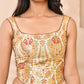 Amodini Designer Studio Kashi Banarsi Corset Style White Blouse