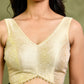 Amodini Designer Studio Golden Brocade Sleeveless Padded Blouse