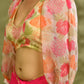 Amodini Designer Studio Floral Organza Puff-Sleeve Designer Blouse