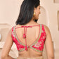 Amodini Designer Studio Pink Banarsi Sleeveless Padded Blouse