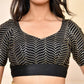 Amodini Designer Studio Black Golden Sequined Padded Blouse
