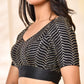 Amodini Designer Studio Black Golden Sequined Padded Blouse