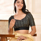 Amodini Designer Studio Black Golden Sequined Padded Blouse