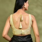 Amodini Designer Studio Golden Pearl Cutdana Sleeveless Padded Blouse