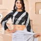 Amodini Designer Studio Silver & Black Cutdana Sequined Padded Blouse