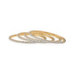 Gold-Polished Alloy American Diamond Studded Set Of 4 Bangles - The Pari - The Pari - Dinesh Associates