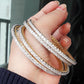 Gold-Polished Alloy Designer Black Combo Of Ad Bangles - The Pari - Swadesiicart