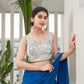 Amodini Designer Studio Women Embellished Sweetheart Neck Saree Blouse