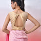 Amodini Designer Studio Women Embellished Sequined Masaba Cut Saree Blouse