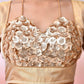 Amodini Designer Studio Women Embellished Sequined Masaba Cut Saree Blouse