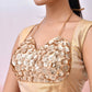 Amodini Designer Studio Women Embellished Sequined Masaba Cut Saree Blouse