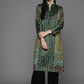 Ahalyaa Women Printed Gotta Patti Velvet Kurta - Green Color | Swadesiicart