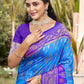 Anaita Blue Silk Saree With Blouse Piece