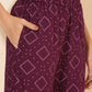 Janasya Women's Wine Rayon Floral Printed Casual Straight Co-ords - Swadesiicart