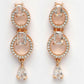 NVR Women's Gold-Polished American Diamond Studded Handcrafted Jewellery Set - Swadesiicart