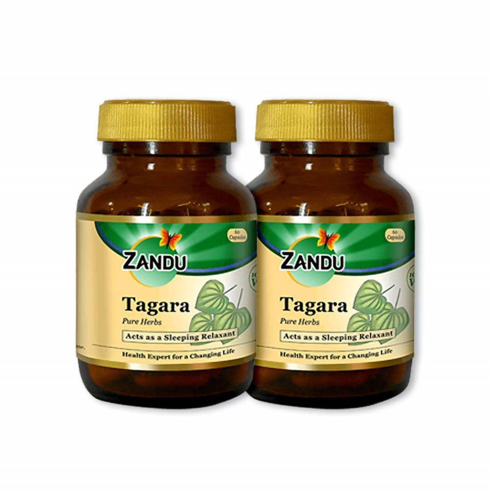 Zandu Tagara Pure Herbs Capsules | Swadesiicart