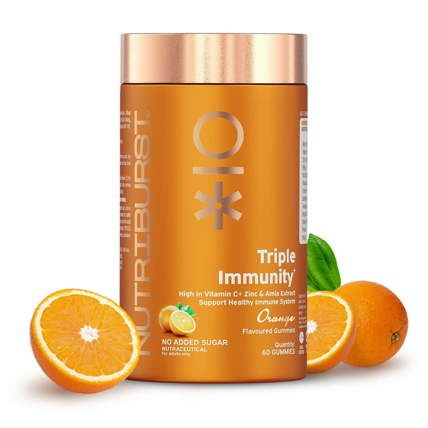 Nutriburst Triple Immunity Gummies With Vitamin C, Zinc & Amla - Swadesiicart