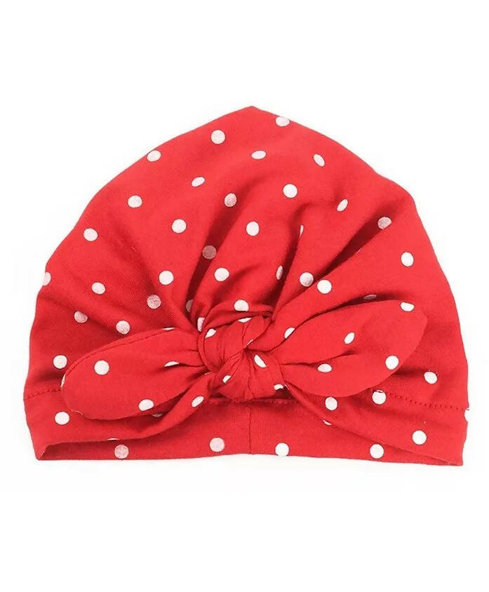 AHC Baby Summer Cap/Bandana In Polka Dots Design