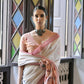 Vishnu Weaves Women's Maroon Muga Cotton Saree with Blouse - Swadesiicart