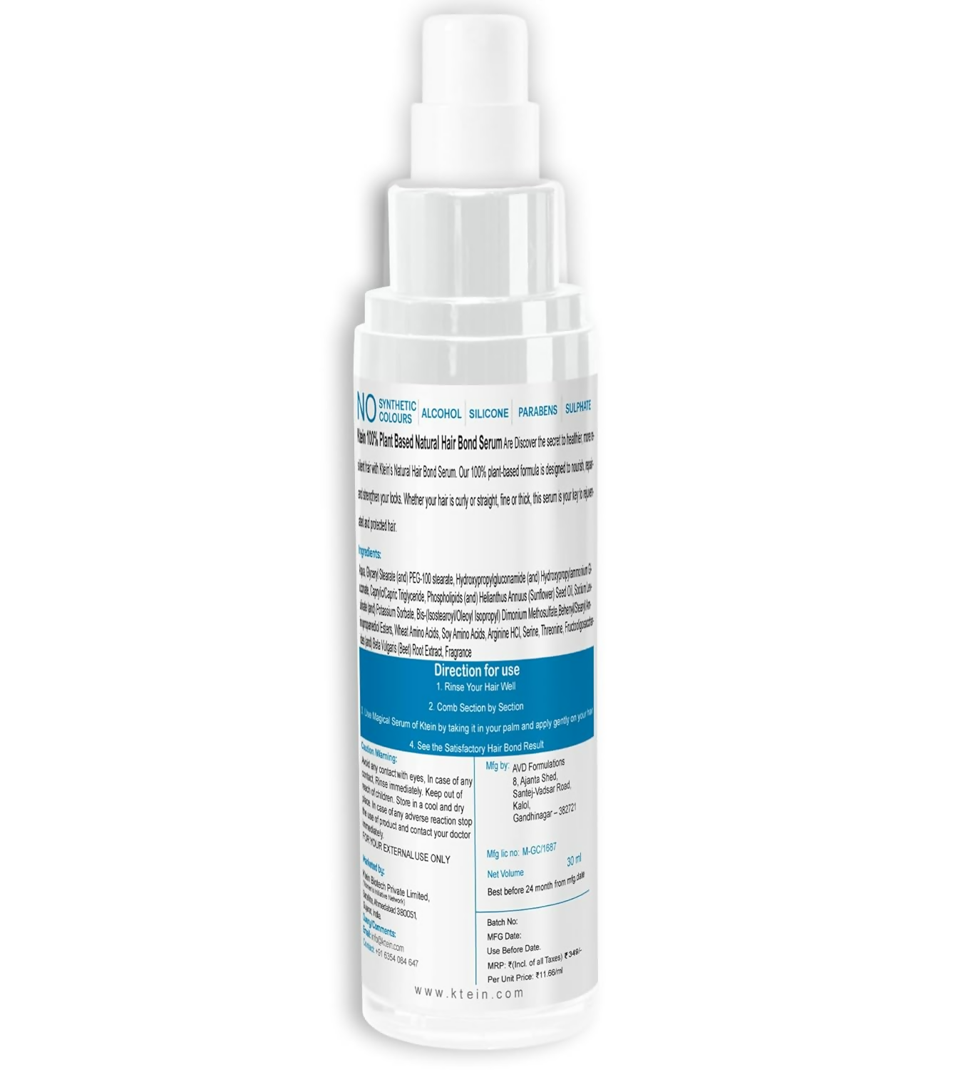 Ktein Cosmetics Triple Bond+Triple Layer Repair Serum - Swadesiicart