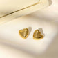 Golden Heart Studs - Ruby Raang | Swadesiicart