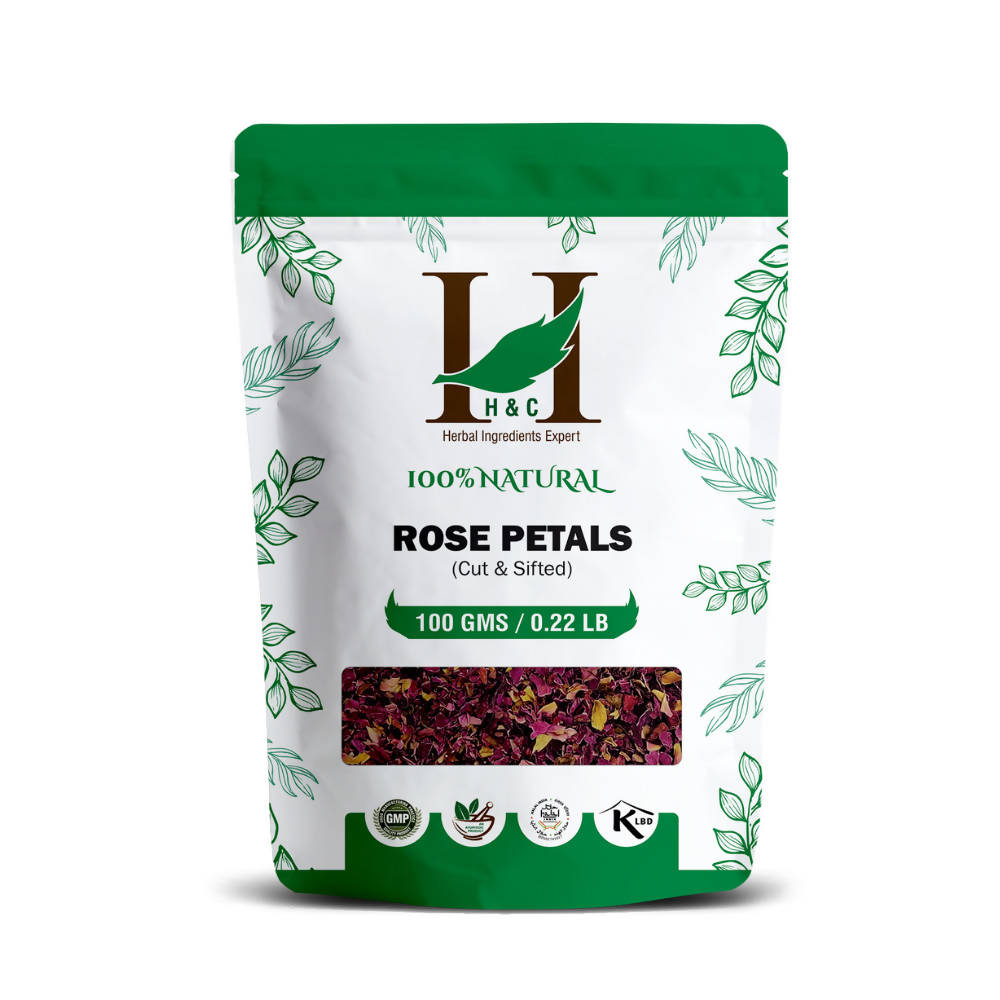 H&C Herbal Rose Petals Cut & Shifted Herbal Tea Ingredient - Limited Time Offer - Just Jaivik