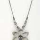 NVR Women's Silver-Toned Floral Shape Pendant with Chain | Swadesiicart