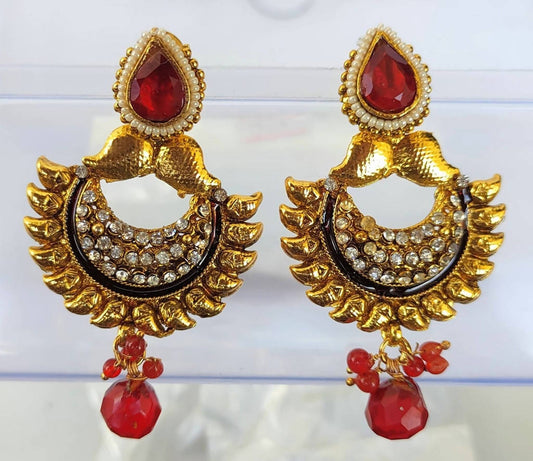 Pink kemp Danglers - Mokshi Collections