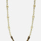 Brown Leather Beaded Mask Chaain - Ruby Raang