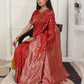 Shree Shyam Fashion Lichi Silk Red Saree