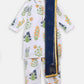 Ahalyaa White Cotton Straight Floral Printed Kids Kurta Pant Sets With Dupatta For Girls | Swadesiicart