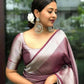 DEIANA'S Beautiful Designer Golden zari Soft Lichi Silk Saree - Maroon - Swadesiicart