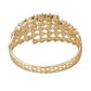 Priyaasi Women Gold-Polished American Diamond Studded Kada Bracelet - Swadesiicart