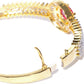 Priyaasi Women Gold-Polished American Diamond and Ruby Studded Bracelet in Pink Color - Swadesiicart