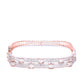 Priyaasi Women Rose Gold-Polished American Diamond Studded Bracelet in Square Shape - Swadesiicart