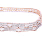 Priyaasi Women Rose Gold-Polished American Diamond Studded Bracelet in Square Shape - Swadesiicart