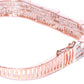 Priyaasi Women Rose Gold-Polished American Diamond Studded Bracelet in Square Shape - Swadesiicart