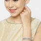 Priyaasi Women Silver-Plated American Diamond Kada Bracelet - Swadesiicart