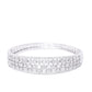 Priyaasi Women Silver-Plated American Diamond Kada Bracelet - Swadesiicart