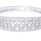 Priyaasi Women Silver-Plated American Diamond Kada Bracelet - Swadesiicart