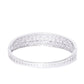 Priyaasi Women Silver-Plated American Diamond Kada Bracelet - Swadesiicart