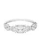Priyaasi Women Silver-Plated and American Diamond Studded Bracelet in Floral Pattern - Swadesiicart